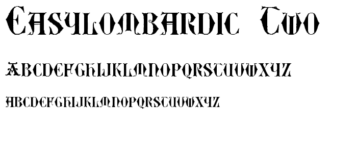 EasyLombardic Two font